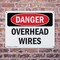 Signmission Overhead Wires Danger Sign, Plastic, 14in W x 10in L, 2PK OS-2PACK-DS-P-1014-L-2290 - alternate 7